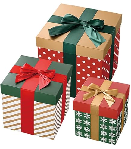 Amazon | ギフトボックス 正方形ボックス ラッピングボックス